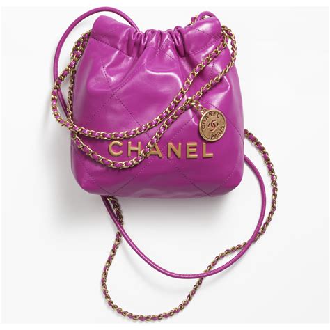 purple chanel tote bag|chanel 22 mini bag.